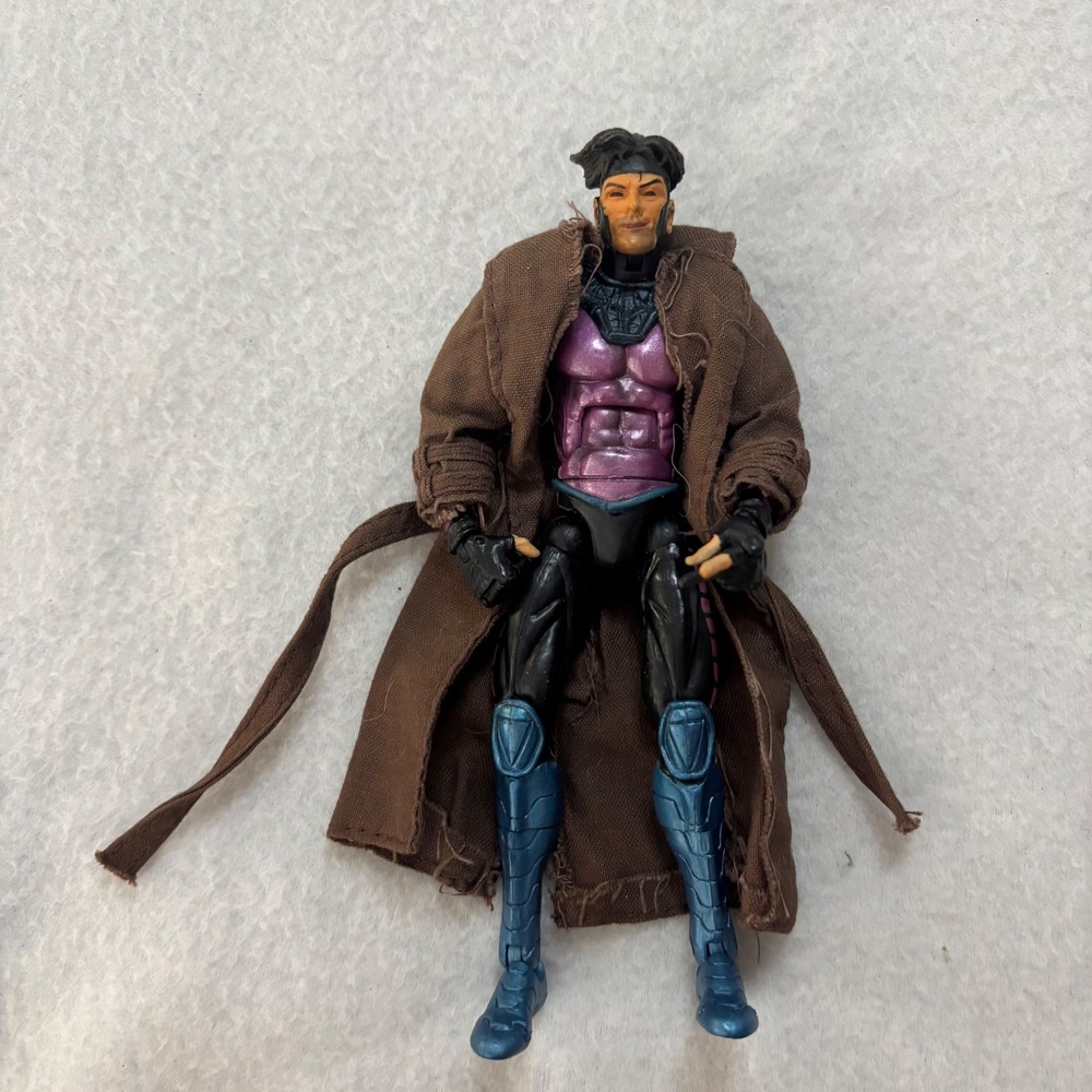 Marvel Legends Gambit X-Men Action Figure 6 Inch Brown Fabric Trench Coat Toy